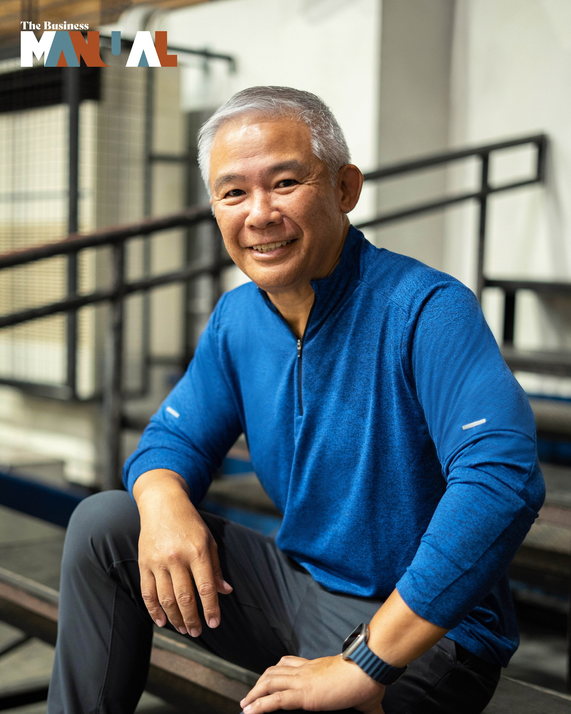 Coach Chot Reyes of Coachcom, Inc. at bleachers