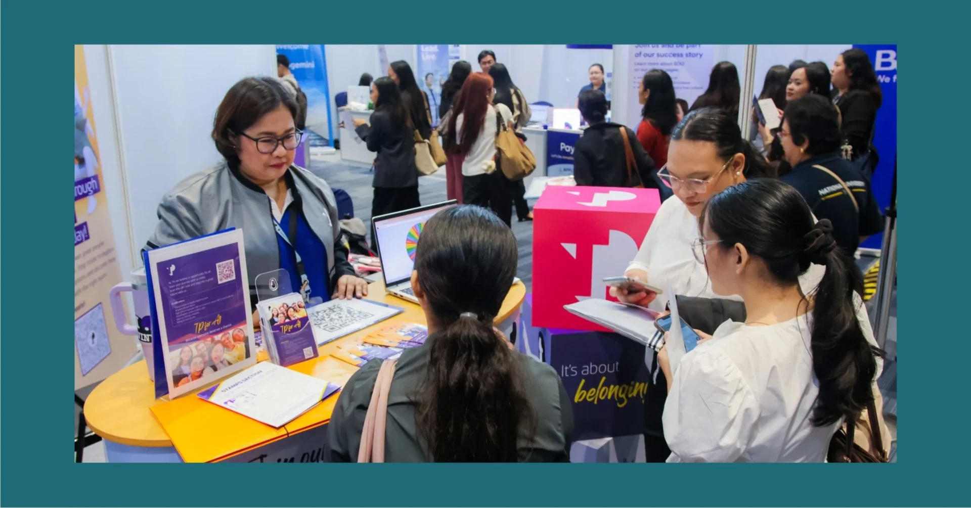 TP in the Philippines joined the SM and NU career fair to offer 3,500 graduating students mock interviews and IT-BPM industry insights.