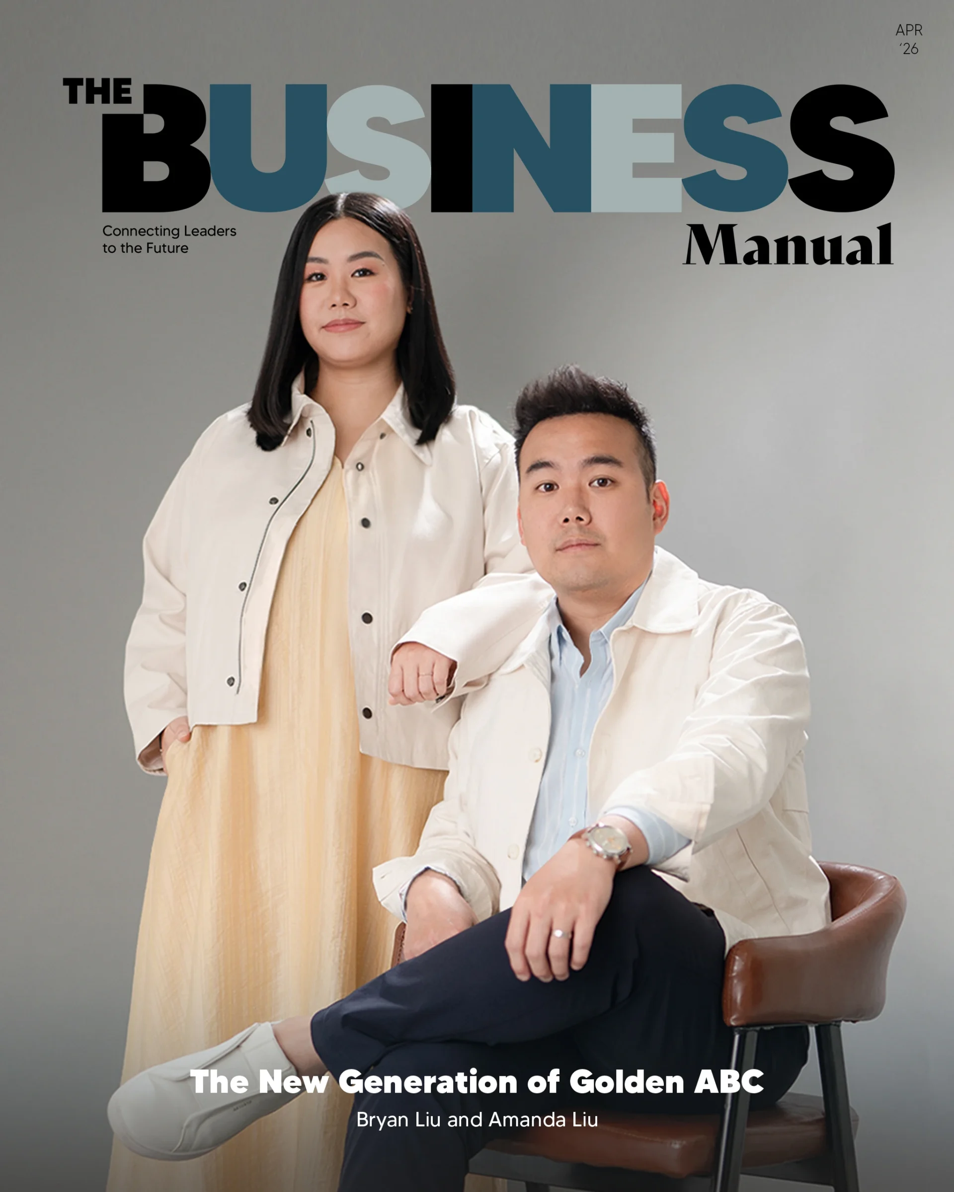 Bryan and Amanda Liu discussing Philippine family business succession at the Golden ABC headquarters in Quezon City.
