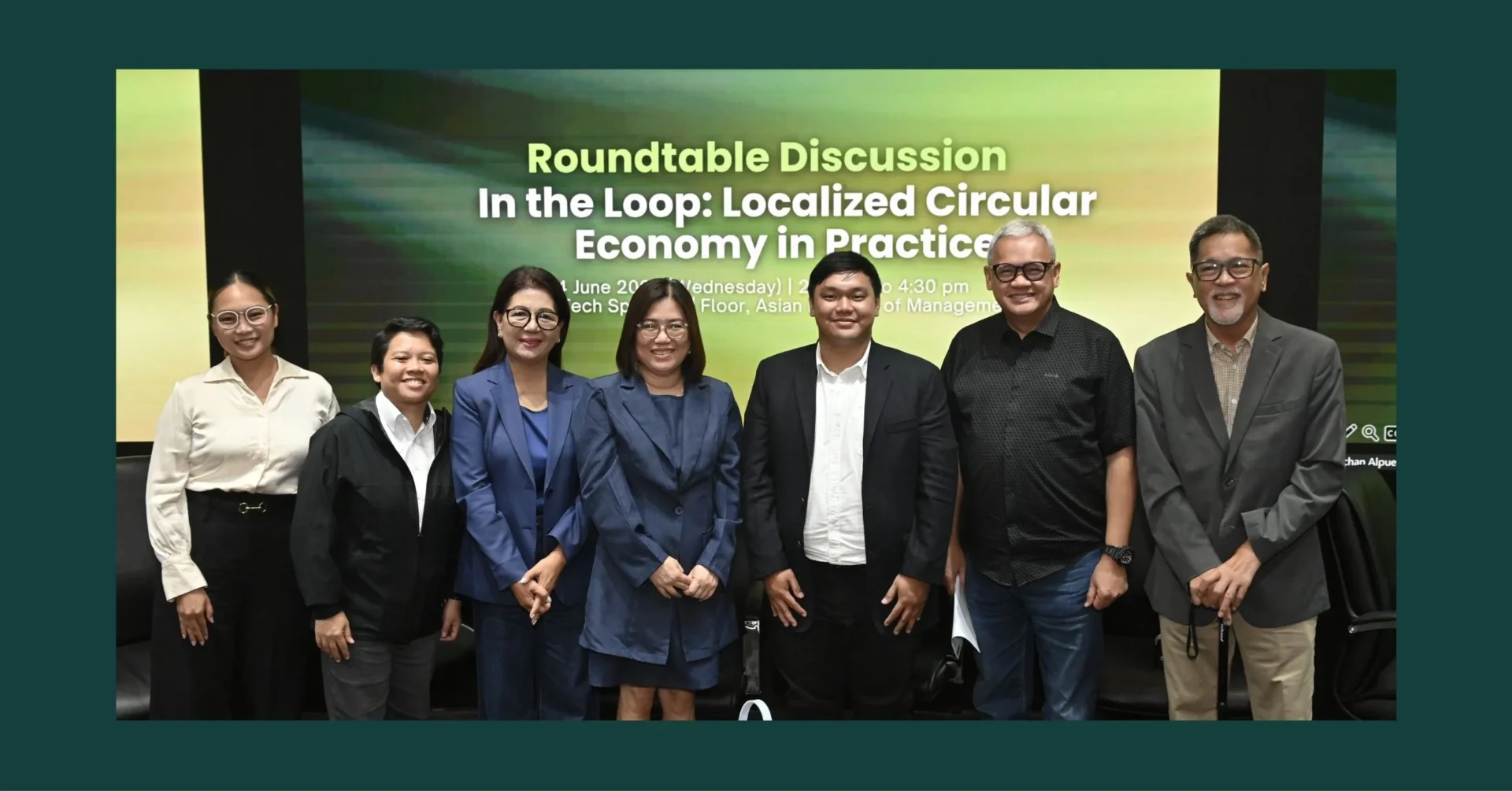 Business owners, local leaders, and government officials met at AIM Makati to discuss current waste management policies.